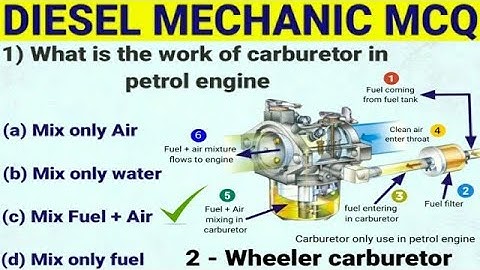 Diesel Mechanic Theory Mcq Question | Diesel Mechanic Theory Objective Question And Answers