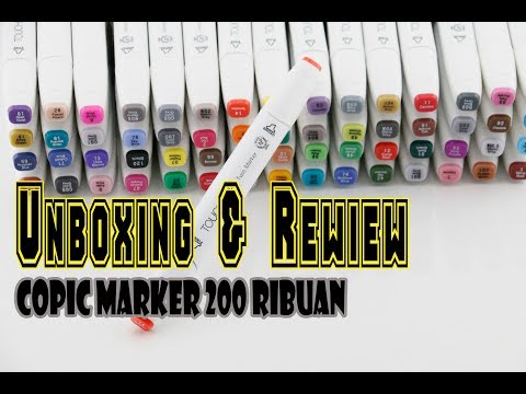 UNBOXING+REVIEW+TESTING COLOURING |CHEAP MARKERS TOUCH FIVE|RUKAWA KAEDE(SLAMDUNK). 