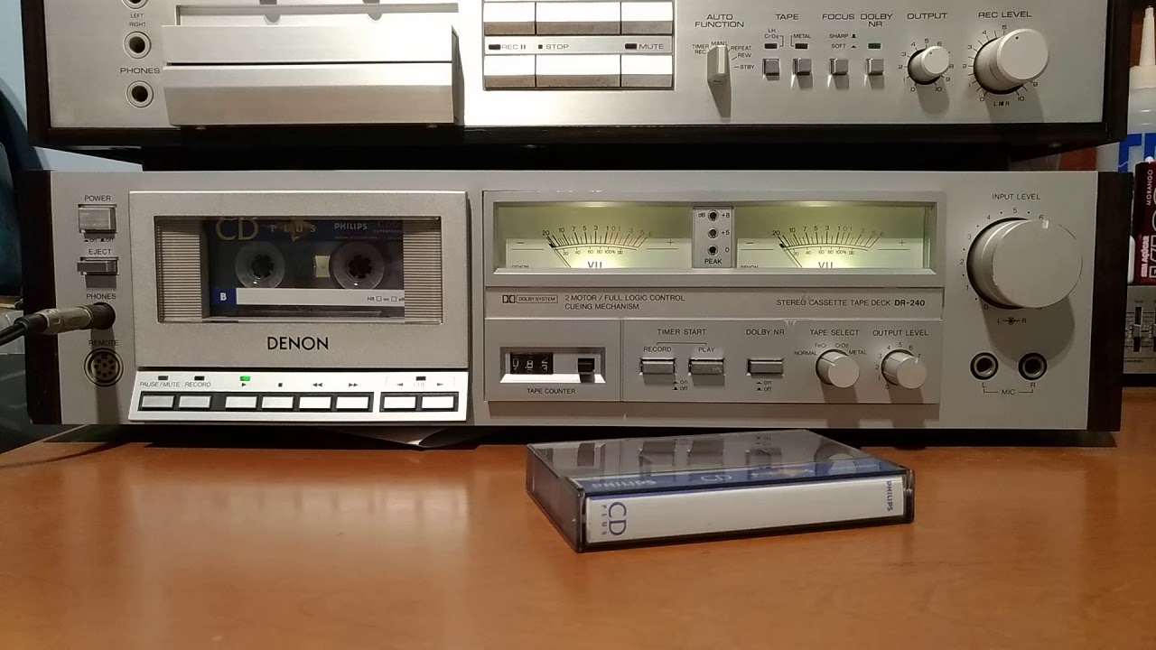 Denon DR 240 + V-Cut Hi B Permalloy (110KHz Bias) Dolby B