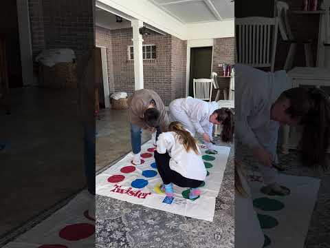 First time playing TWISTER!
