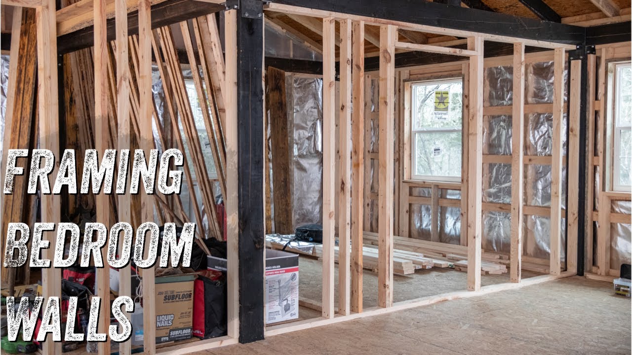 FRAMING BEDROOM WALLS OFF GRID TIMBER FRAME WOODWORK YouTube