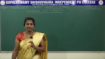 COMPUTER SCIENCE | II PUC | CH 09 | CONSTRUCTOR & DESTRUCTOR - DEFAULT DISTRUCTION | S02