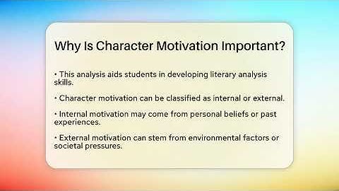 Why Is Character Motivation Important? - The Prose Path