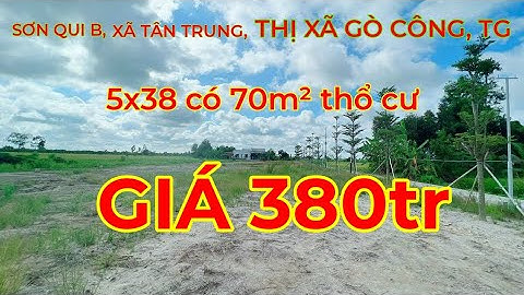 Tập1️⃣0️⃣3️⃣.ĐẤT NỀN GIÁ RẺ CHO ANH CHỊ RA RIÊNG TÀI CHÍNH THẤP/ TÂN TRUNG/THỊ XÃ GÒ CÔNG/TIỀN GIANG