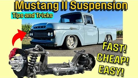 IFS - Mustang II Suspension  FAST   CHEAP   EASY !! D I Y  Auto Restoration