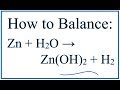 Balancing Chemical Equations