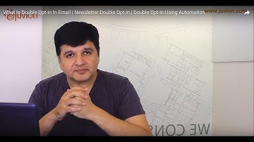 What Is Double Opt-in In Email | Newsletter Double Opt-in | Double Opt-in Using Automation
