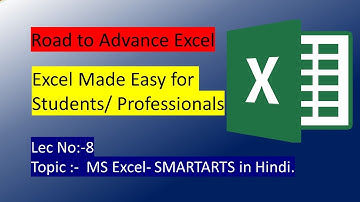 Microsoft Excel Lec 8 I SmartArt Advance in Hindi I Excel I Advance Excel Skills by Khanna.