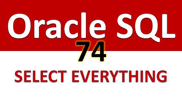 Oracle SQL Developer Tutorial For Beginners 74   SELECT EVERYTHING