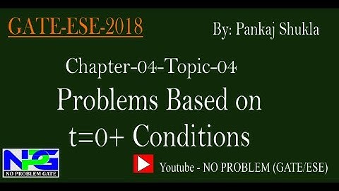 Problems based on t=0+ conditon in transient Analysis