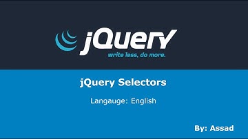jQuery Lesson 4: Selectors (English)