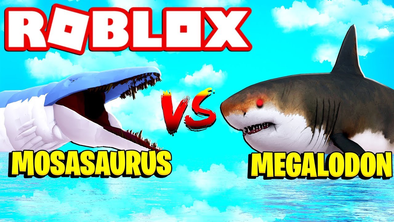 Mosasaurus Vs Megalodon Shark Roblox Sharkbite New Update Youtube - roblox sharkbite mosasaurus vs titanic