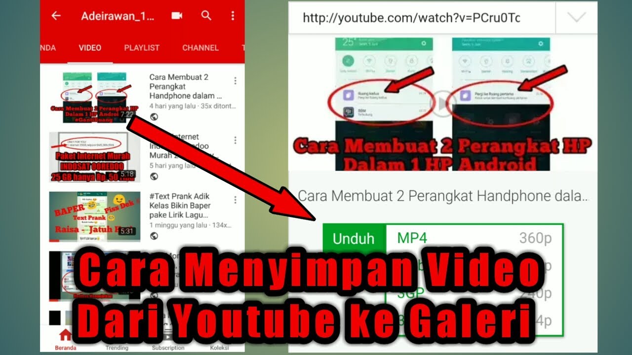 Cara Menyimpan Video Dari Youtube Ke Galeri Dengan Mudah YouTube