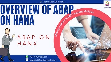 Overview ABAP on Hana