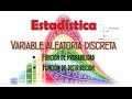 Variable Aleatoria Discreta | Función de probabilidad y de distribución