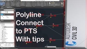 AutoCAD Civil 3d Automatic polyline Connect to Points Using Transparent Commands