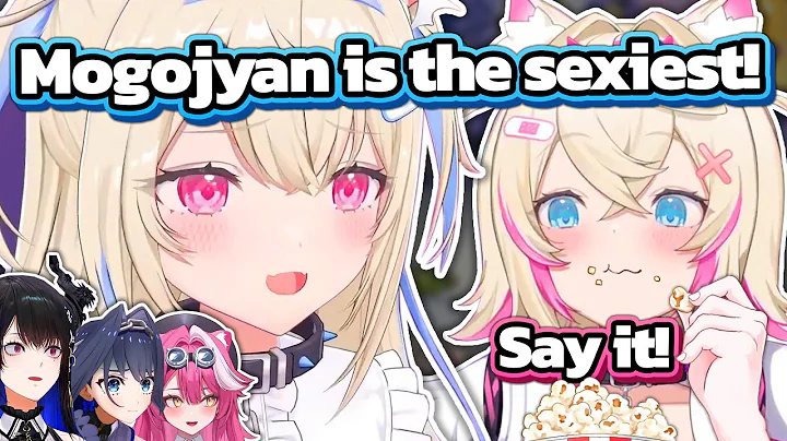 Rare evil twin Mococo makes Fuwawa say this embarrassing line for her in front of everybody