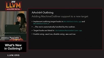 2018 LLVM Developers’ Meeting: J. Paquette “What’s New In Outlining”