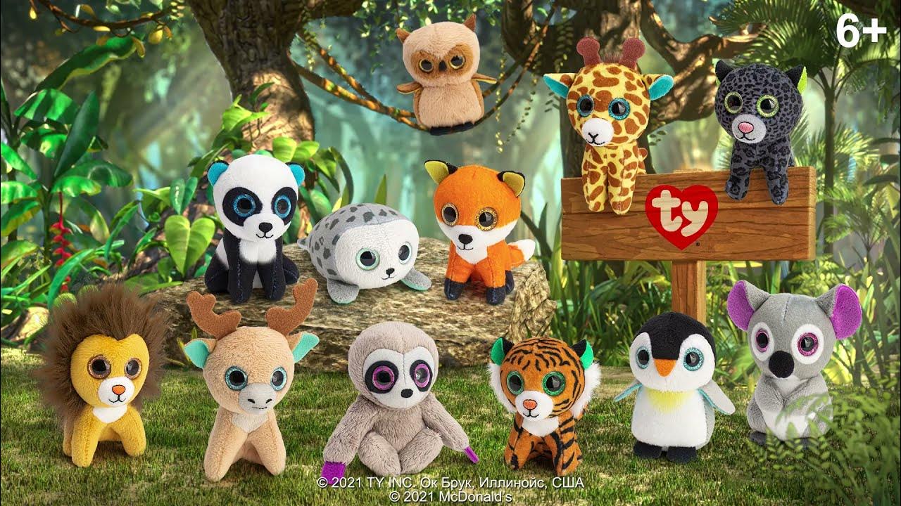 Реклама Макдоналдс | Хэппи Мил Тай Бини Бус | Новая коллекция мягких ...