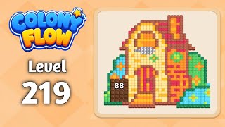 Colony Flow level 219 walkthrough solution gameplay 