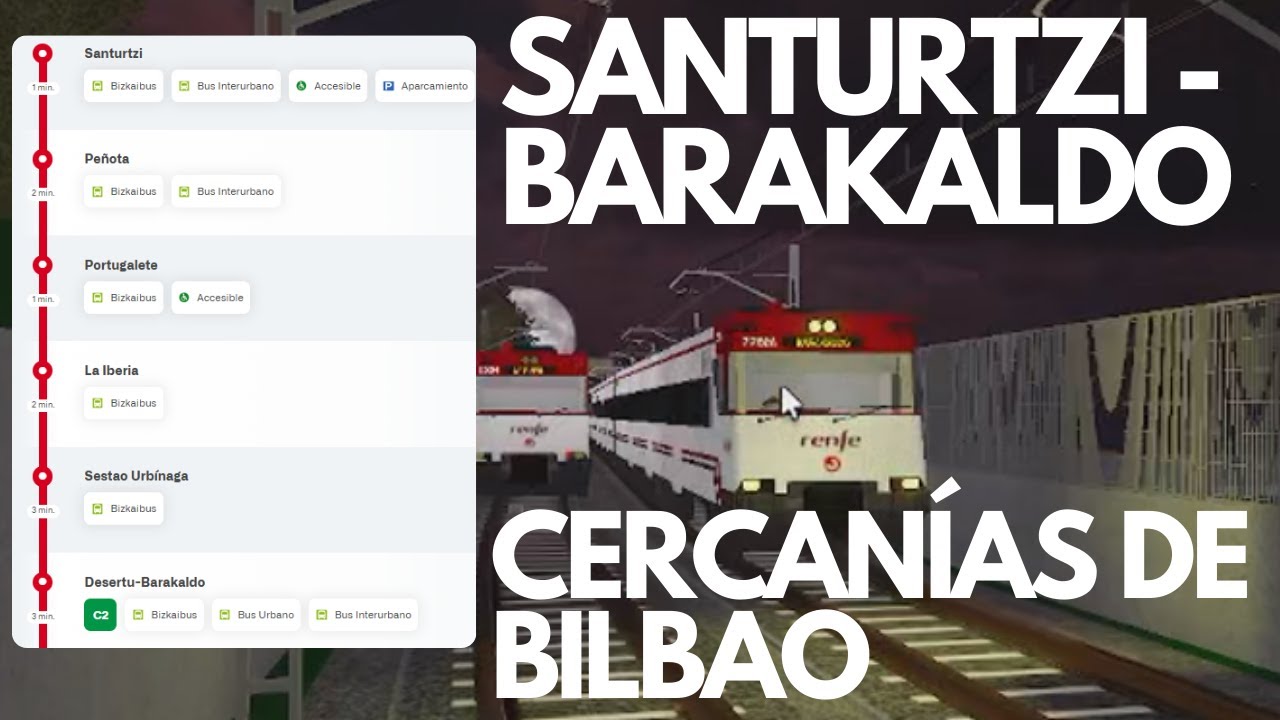 CERCANÍAS DE BILBAO | C1 | SANTURTZI - BARAKALDO | C-1 Bilbao Simulator Roblox