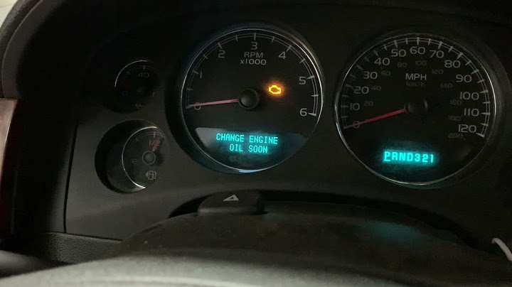 How to reset change oil light on 2007 chevy silverado