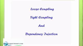Dependency injection in spring with tight coupling and loose coupling