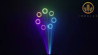 IMRELAX RGB Laser Scanner Beam Effect Party Light Sound Activated for DJ Disco Bar Club Live Show