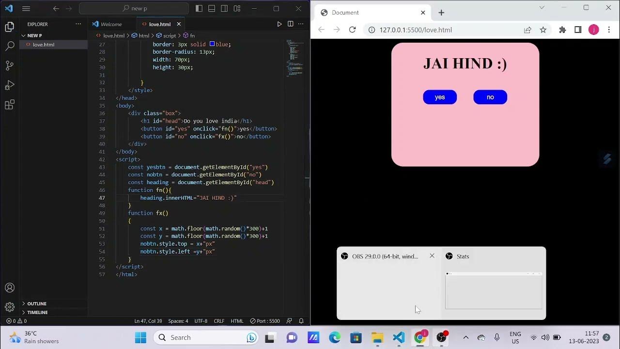 MOVING BUTTON | HTML | CSS | JS - YouTube