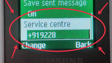 How To Add Service center  number Text message sending option in Samsung Guru GT E1200Y