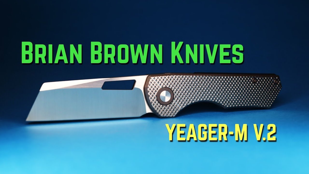Brian Brown Knives YeagerM V.2 W/Custom Fat Carbon Red Dark Matter