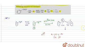 Identify the structure of the major products A,B, C and D formed in the following sequence of re...