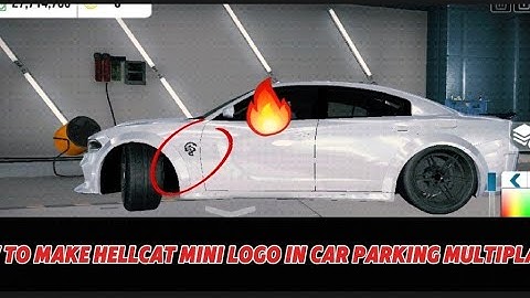 How to make a mini hellcat logo in car parking multiplayer🔥🔥