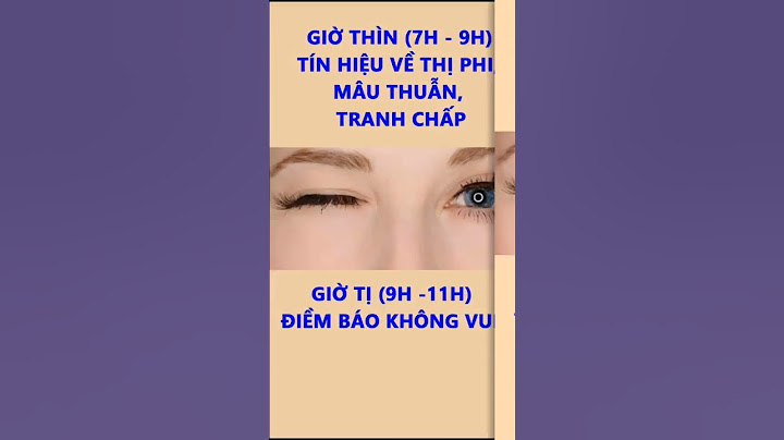 Máy mắt phải là điềm gì