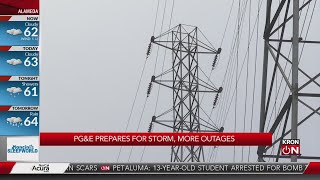 PG&E prepares for storm, more outages