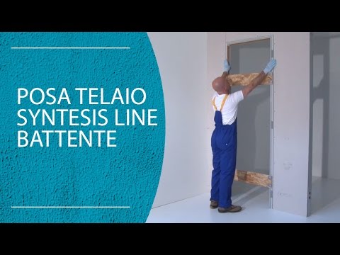 Montaggio telaio per porte a battente filomuro - ECLISSE Syntesis Line battente (parete cartongesso)