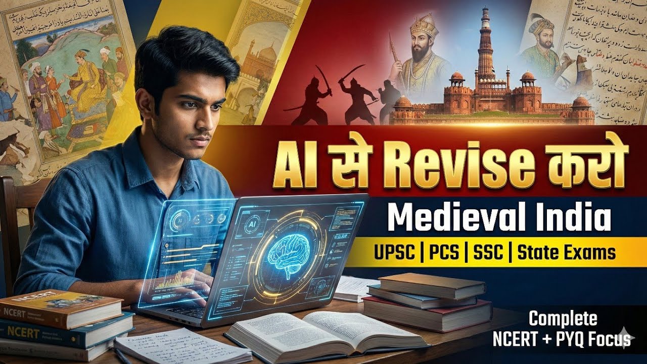 UPSC SSC Medieval History HISTORY AI 6th to 12th NCERT SUMMARY 