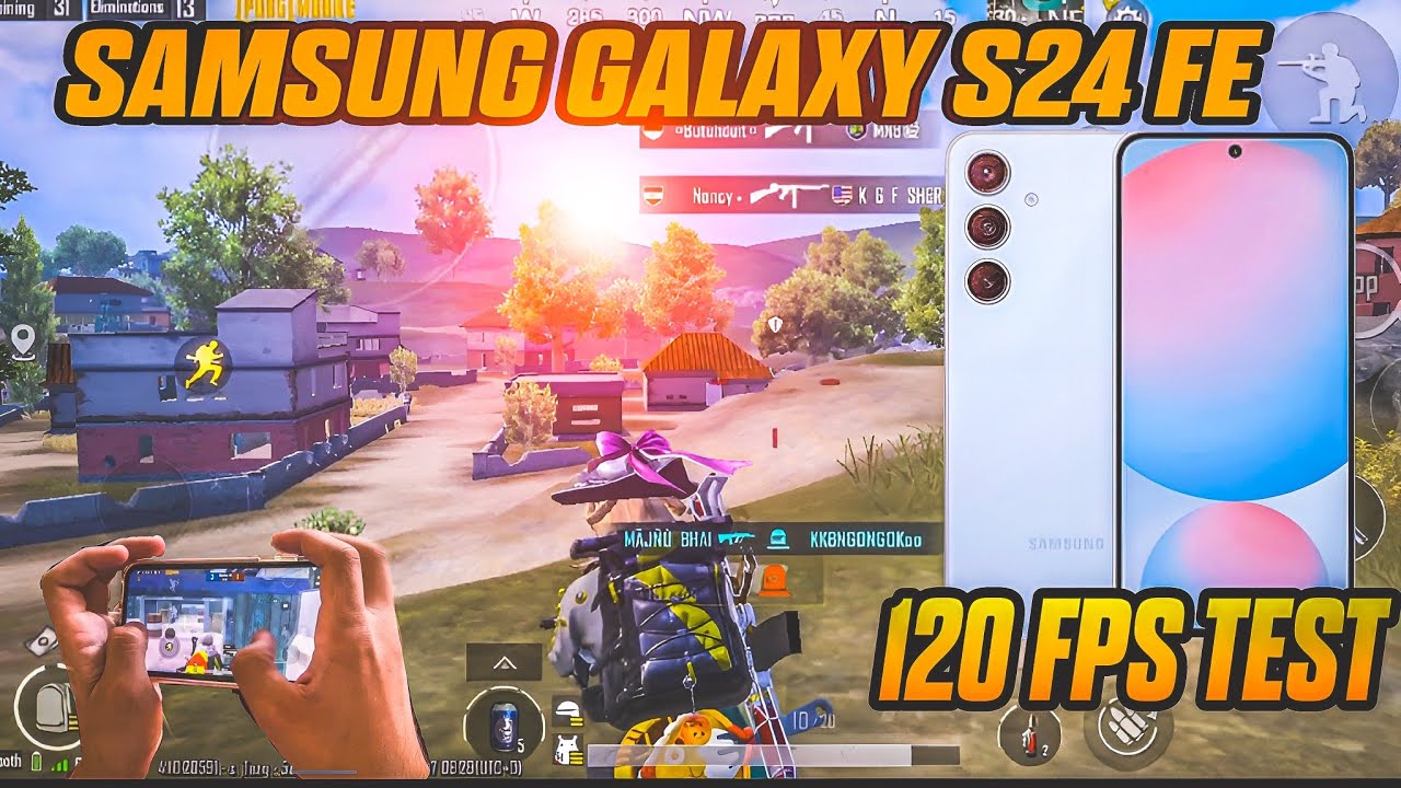 Galaxy S24 FE 5G PUBG/BGMI Test 🔥 | Ultra Smooth 120FPS + 4X Anti-Aliasing Gameplay!