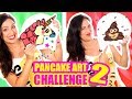 DIBUJOS QUE SE COMEN! Unicornio, Hello Kitty, KK - Pancake Art Challenge - Reto- SandraCiresArt