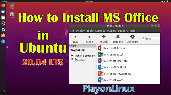 How to install ms office in ubuntu | ubuntu 20.04 LTS | MS Office Linux