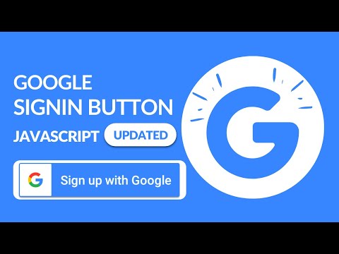 Google signin button javascript with google cloud | Google login javascript | Updated