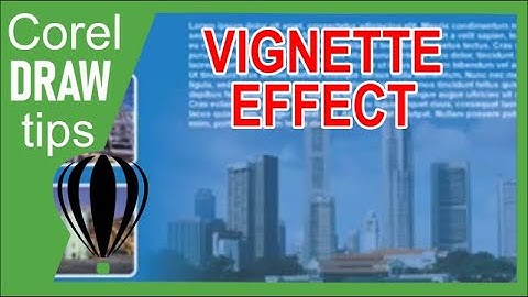 Creating vignette effect on a photo in CorelDraw