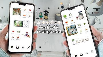How To Customize Aesthetic iOS on Any Android 🌸 Studio Ghibli Theme 🌷 Aesthetic Realme C53