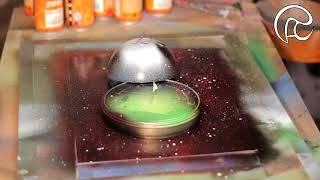 Planets In Line Tutorial - Spray Paint Art by René Schell (German)