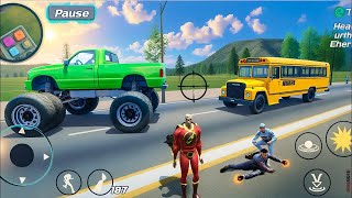 Amazing Power-hero Vegas Town Simulator - Bus And Monster Truck Drive  - Android Gameplay screenshot 3