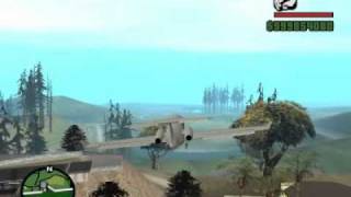 Conduciendo un avion en gta san andreas