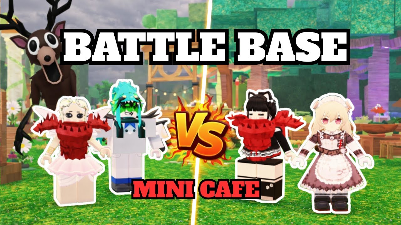 MINI CAFE BASE BATTLE in 99 Nights in the Forest (Roblox) @MoiMoy203 @Broodee_Clipz