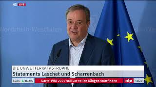 LIVE: Pressekonferenz mit  Armin Laschet zu Soforthilfen in NRW