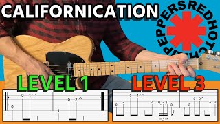 Learn Californication In 3 Levels - Guitar Tab - Easy to Hard